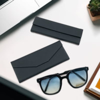 Étui à lunettes personnalisé avec logo, boîte à lunettes, étui pliable pour lunettes, étui triangulaire pour lunettes, boîte à lunettes de vue