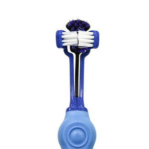 Brosse à dents à trois faces pour <span class=keywords><strong>chien</strong></span>, outil de nettoyage des dents pour la mauvaises haleine de votre animal de compagnie, élimine le tartre et le chat - Product Image 4