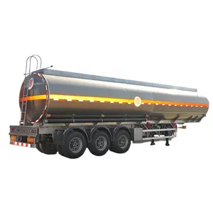 Fabricación 3 /4 ejes 45000/50000 litros Diesel Fuel Tanker Tank Semi Trailer Oil Transport para la venta en Nigeria