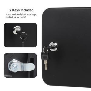Caja de almacenamiento de bloqueo de llave de metal para montaje en pared con 20 ganchos para llaves Gabinete para llaves - Product Image 6