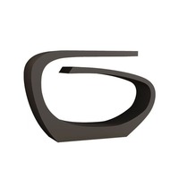 Table Console d'Entrée Haut de Gamme en Acier Inoxydable Brossé, Design Moderne Unique pour Couloir