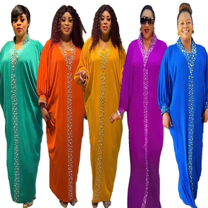 <span class=keywords><strong>Robe</strong></span> <span class=keywords><strong>longue</strong></span> d'été traditionnelle africaine pour femmes K0167, manches chauve-souris, manches longues, <span class=keywords><strong>robe</strong></span> <span class=keywords><strong>en</strong></span> polyester, <span class=keywords><strong>robe</strong></span> Dashiki pour femme - Product Image 1