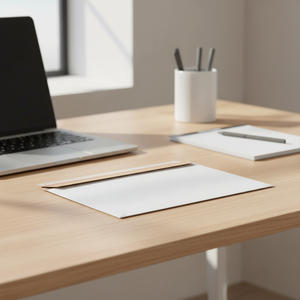 Sobres de Envío de Papel Kraft Blanco Liso de la Marca Mailer, Tamaños Grandes y Pequeños, Bolsas para Documentos, Uso de Correo, Venta al por Mayor, 33x23.5cm - Product Image 1