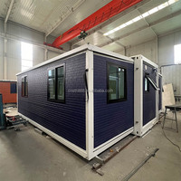 Maisonnette mobile préfabriquée de 40 pieds, idéale pour salle de classe, hôtel, camping, bureau, école, villa, appartement ou mini-maison.