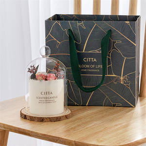 Частная торговая марка, ароматерапевтические свечи с веганскими цветами, соевый воск, Роскошные Ароматические ароматические свечи на заказ для домашнего декора - Product Image 2