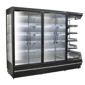 2 portas de vidro exibir geladeira comercial refrigerador bebidas