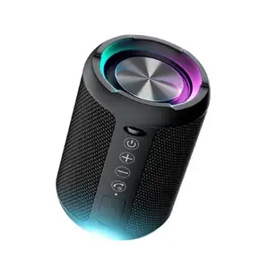 Alto-falante portátil 10w rgb, pareamento ao ar livre, hd, som estéreo ipx6, à prova d' água, sem fio, esportivo