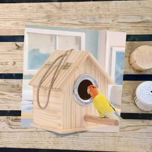 Yeni açık asılı yuva dekoratif sedir ağacı kuş evi için küçük büyük kuşlar ve evcil dayanıklı kuş malzemeleri kafes - Product Image 3