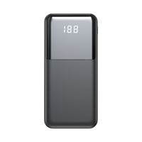 Nouvelle batterie externe 10000 mAh 2025 – Power Bank économique avec câbles intégrés USB-C, charge rapide et écran LCD