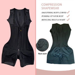 Gaine sculptante intégrale à compression ferme mi-cuisse pour femmes, style colombien, post-chirurgie, avec effet ventre plat, amincissant cuisses et compression taille - Product Image 6