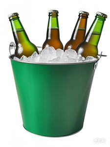 Cổ phiếu thấp moq 5qt kim loại tin uống rượu vang bia xô mạ kẽm bia & nước giải khát bồn cho các bên cho Ice & nước giải khát lưu trữ - Product Image 3