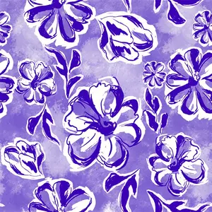 Digital Printed Woven Cotton Poplin Floral Design Digitally Printed Textile Fabric