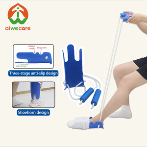 Aiwecare Aide <span class=keywords><strong>à</strong></span> la mise et au retrait des chaussettes <span class=keywords><strong>pour</strong></span> <span class=keywords><strong>personnes</strong></span> âgées - Aide <span class=keywords><strong>à</strong></span> la mise des bas sans se pencher avec poignées en mousse - Product Image 1