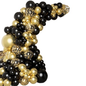 Kit de guirlande de ballons <span class=keywords><strong>noir</strong></span> et or arc de ballons pour anniversaire remise des diplômes nouvel an retraite anniversaire de mariage - Product Image 5