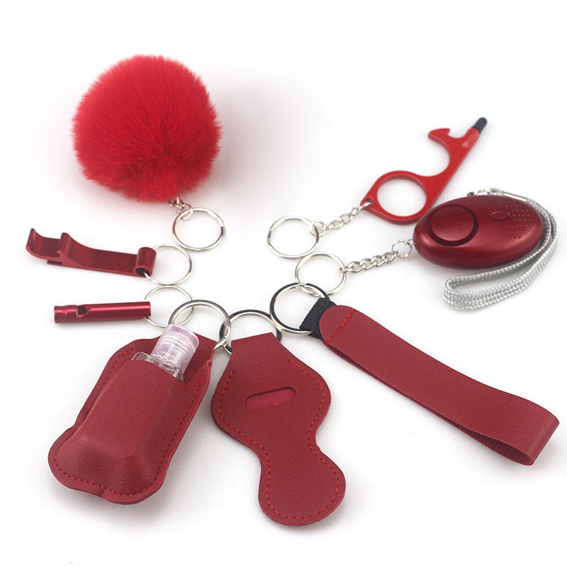 Sleek Outdoor Keychain Flashlight Alarm for
