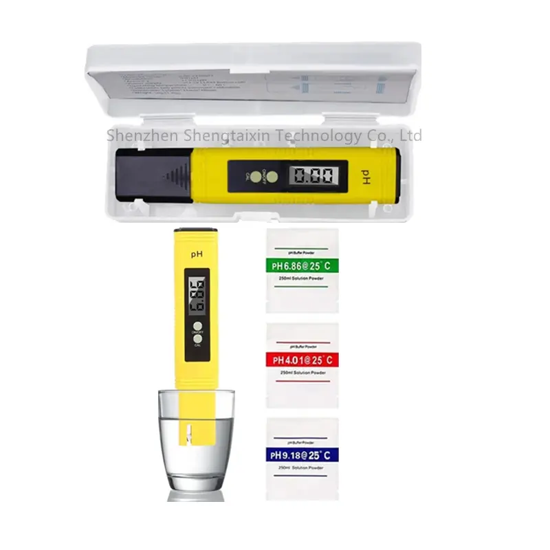 Usine en gros Offres Spéciales LCD numérique PH stylo testeur de qualité de l'eau testeur de PH Portable de poche avec ATC pour testeur d'eau
