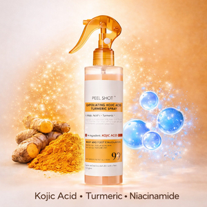 Exfoliante Corporal Orgánico de Cúrcuma con AHA/PHA, Ácido Kójico, Niacinamida/Vitamina B3, Gel Exfoliante en Spray para Piel Mixta, para Mujeres - Product Image 5