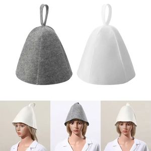 Chapeau de sauna en feutre anti-chaleur, bonnet de douche épaissi avec serviette turban à séchage rapide, accessoire de salle de bain réutilisable - Product Image 3