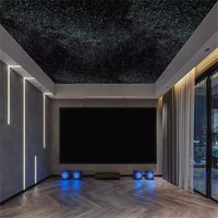Matériel de décoration de plafond de pièce, plafond étoilé, lumière à fibres optiques LED, panneau lumineux en fibre de polyester, système d'éclairage