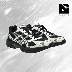 ASICS Gel 1130 'Cream Black' Zapatos de malla para caminar para hombre, zapatillas deportivas clásicas transpirables con cordones y punta redonda - Product Image 2