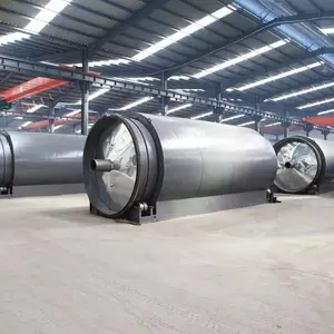 Environmental Protection Waste Tire tyre plastic Recycle Pyrolysis To Diesel Production Line