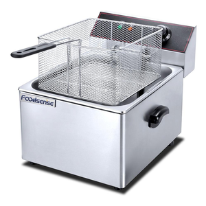 <span class=keywords><strong>Friteuse</strong></span> électrique en acier inoxydable <span class=keywords><strong>8</strong></span> <span class=keywords><strong>litres</strong></span>, bon prix, équipement Commercial pour la cuisine - Product Image 1