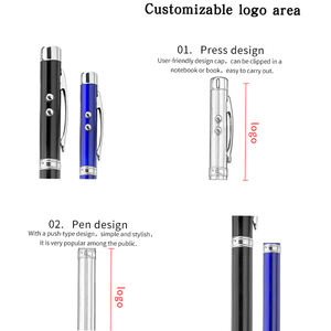 Stylo multifonction 5 en 1 IStapromo Gifts : pointeur rétractable télescopique, antenne, stylo magnétique, lampe torche LED, stylo à bille avec étui métallique - Product Image 4
