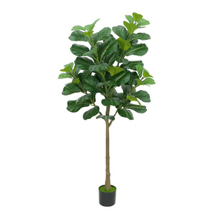 Planta Artificial de Ficus Pandurata en Maceta, Venta al por Mayor de Fábrica, Alta Simulación, Árbol de Higuera de Hoja de Violín Artificial, Bonsái para Decoración - Product Image 5