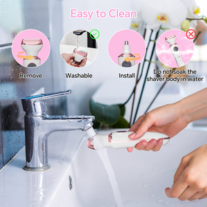 Trimmer per le ascelle viso <span class=keywords><strong>donna</strong></span> 4-in-1 ricaricabile rasoio per il corpo impermeabile bagnato e asciutto rasoio elettrico per le <span class=keywords><strong>gambe</strong></span> delle donne - Product Image 6