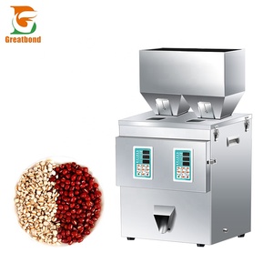 100g Supplier Low Price Electric Tea Seed Grains Small Sachet Bag Pouch Quantitative Weighing Two Headed Filler Filling Machine - Product Image 1