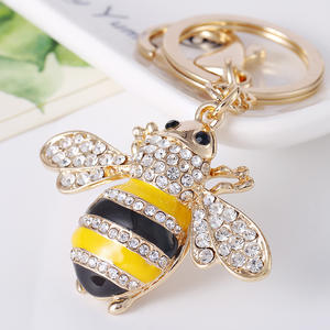 Gantungan Kunci Lebah Kristal Desain Kustom, Gantungan Kunci Ajaib Modis Grosir - Product Image 5