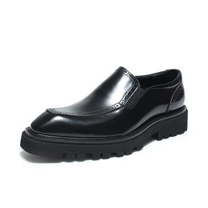 Chaussures Oxford pour hommes britanniques en cuir véritable imperméable, à bout fermé, faites à la main, pour mariage, formelles, décontractées, antidérapantes, avec boucles et sangles - Product Image 1