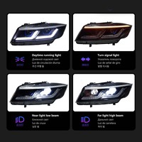 Feux de voiture pour BMW E90, lentille de projecteur de phare, Série 3, 330i, 320i, phare de signalisation, phares LED, DRL, accessoires automobiles
