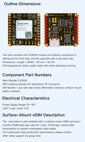 Placa Base EC800MCN11 LTE Cat 1 con Módulo IoT 4G, GNSS, WiFi, Interfaz UART y USB para la Región de India