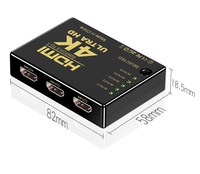 Conmutador HDMI OEM de 5 Puertos, Conmutador HDMI 5x1, 5 Entradas 1 Salida, Control Remoto IR con 3D Completo y 4Kx2K para HDTV, DVD, STB, PS4, PC