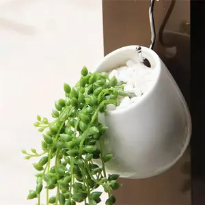 Commercio all'ingrosso di stile minimalismo nordico decorativa indoor herb vasi da giardino/decorazione del giardino parete verticale vasi in ceramica