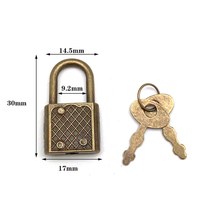Boîte à serrure en maille d'alliage de zinc, serrure pour papeterie, accessoires pour boîte à liqueur, serrure de quincaillerie, clé
