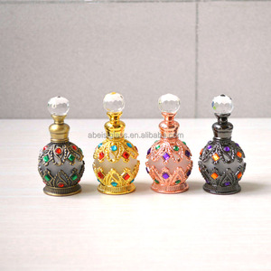 Flacon de <span class=keywords><strong>parfum</strong></span> en verre de style arabe ancien de haute qualité, vide, écologique, recyclable, 15 ml, pour huile essentielle - Product Image 2