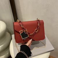 Nouveau Sac à Main Femme 2026 avec Chaîne, Sac à Bandoulière de Luxe et Tendance en Cuir PU Texturé, Petit Sac Carré pour Femme