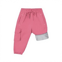 Pantalon de ski imperméable 100% polyester, lavable en machine, doublé en polaire
