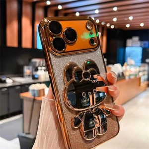Cute Cat Electroplated Phone Case for iPhone 17 Pro MAX 16 15 14 13 Features Gradient Flash Powder All-Inclusive <b>Protector</b> <b>Cover</b> - Product Image 4