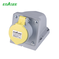 Prise industrielle IEC 60309 16A 6H 2P+E IP44 étanche CEE 3 broches 220V-250V pour panneau |   Approuvé CE |   Directement de l'usine