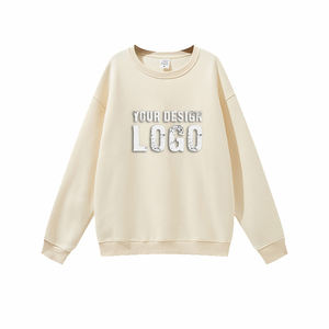 Sudadera Deportiva Holgada de Color Sólido para Hombre, Otoño Invierno, Venta al por Mayor, OEM, Cuello Redondo, Felpa, Talla Grande, Sudadera con Capucha - Product Image 4