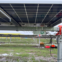 Système de suivi solaire à axe unique, suiveur de panneaux solaires intelligent à énergie solaire pour une production d'énergie accrue