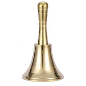 Campanella in ottone in metallo all'ingrosso campana da tavolo natalizia campana per la cena campana a mano per la scuola dell'hotel Ringer - Product Image 4