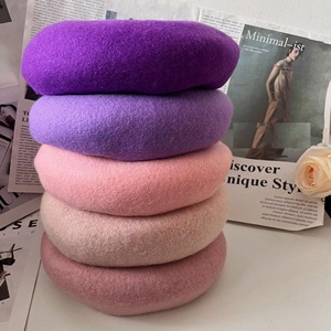 Nouveau Béret en Laine Unisexe <span class=keywords><strong>Automne</strong></span> Hiver 2025 Personnalisé, Style Décontracté, Broderie 3D Champignon, Doublure Polaire, Bord Profond, Circumfréquence de la Tête - Product Image 6