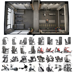 Conception de plan de sol de salle de sport par des experts et équipement de fitness de qualité commerciale : Pack complet pour la création et l'amélioration de nouvelles salles de sport - Product Image 1