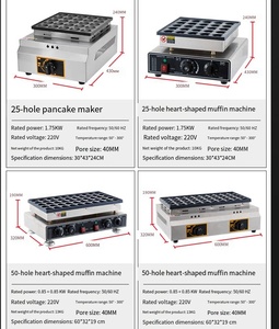 Machine à Poffertjes Commerciale, Machine à Muffins, Gaufrier Antiadhésif, <span class=keywords><strong>Mini</strong></span> Crêpière Électrique, Machine à Dorayaki pour Restaurant - Product Image 6