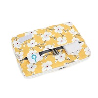 Housse de protection pour ordinateur portable personnalisée, motif floral, impression écologique, housse pour ordinateur portable à fleurs jaunes, étui pour ordinateur portable