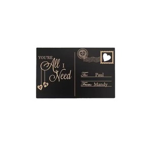 Cartolina in Legno Personalizzata con Motivi per San Valentino, Biglietto Inciso con Auguri, Semplice e Creativo per Feste <span class=keywords><strong>di</strong></span> Compleanno - Product Image 3